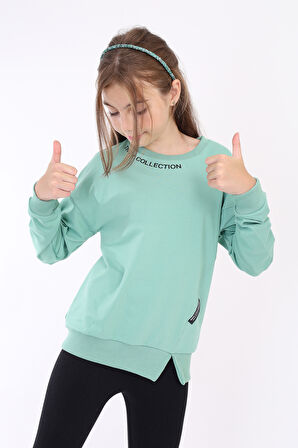 Toontoy Kız Çocuk Baskılı Sweatshirt