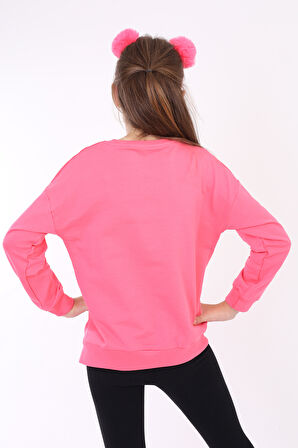 Toontoy Kız Çocuk Baskılı Sweatshirt