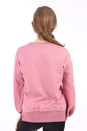 Toontoy Kız Çocuk Baskılı Sweatshirt