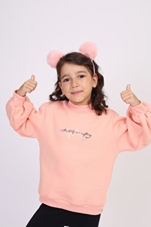Toontoy Kız Çocuk Baskılı Sweatshirt