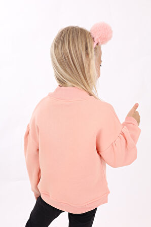 Toontoy Kız Çocuk Nakışlı Sweatshirt