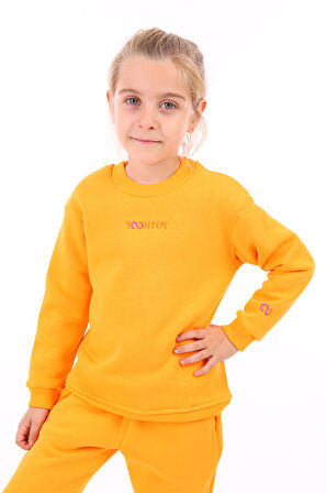 Toontoy Kız Çocuk Nakışlı Sweatshirt