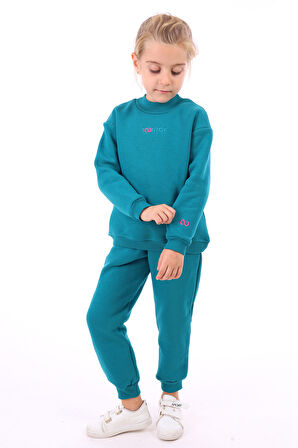 Toontoy Kız Çocuk Nakışlı Sweatshirt