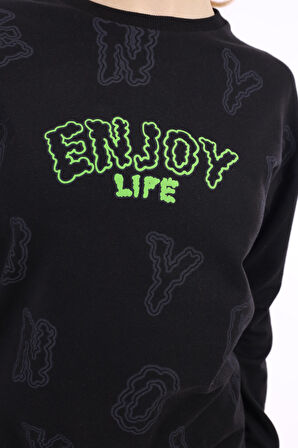 Toontoy Kız Çocuk Baskılı Sweatshirt