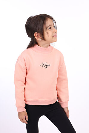 Toontoy Kız Çocuk Nakışlı Sweatshirt