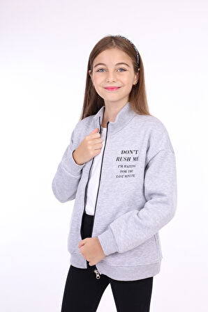 Toontoy Kız Çocuk Baskılı Hırka