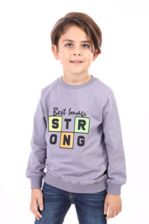 Toontoy Erkek Çocuk Baskılı Sweatshirt