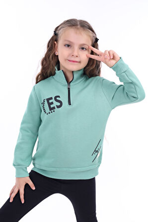 Toontoy Kız Çocuk Baskılı Sweatshirt