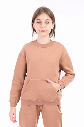 Toontoy Unisex Çocuk Nakışlı Sweatshirt
