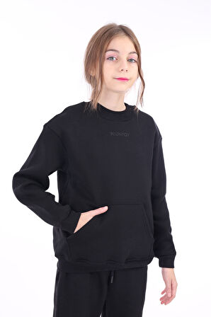 Toontoy Unisex Çocuk Nakışlı Sweatshirt