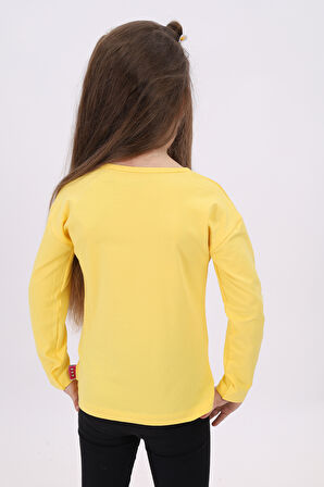 Toontoy Kız Çocuk Baskılı Tişört