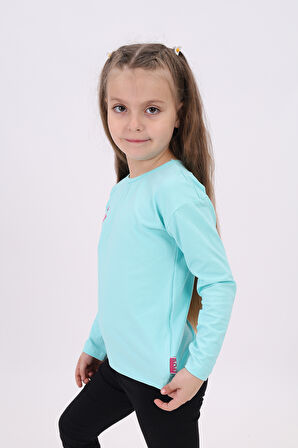 Toontoy Kız Çocuk Baskılı Tişört