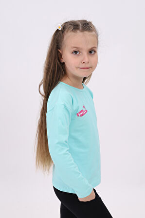Toontoy Kız Çocuk Baskılı Tişört