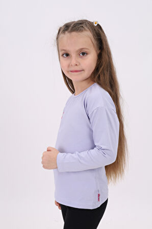 Toontoy Kız Çocuk Baskılı Tişört