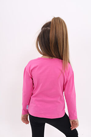 Toontoy Kız Çocuk Baskılı Tişört