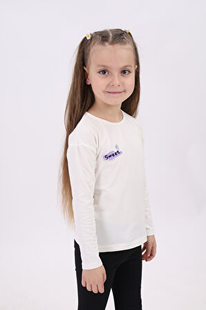 Toontoy Kız Çocuk Baskılı Tişört