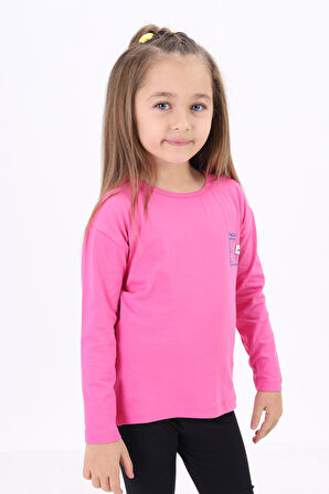 Toontoy Kız Çocuk Baskılı Tişört