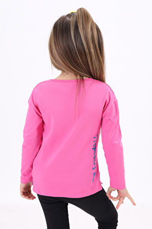 Toontoy Kız Çocuk Baskılı Tişört