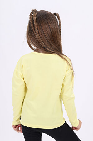 Toontoy Kız Çocuk Baskılı Tişört