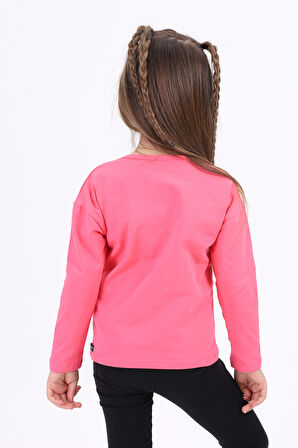 Toontoy Kız Çocuk Baskılı Tişört