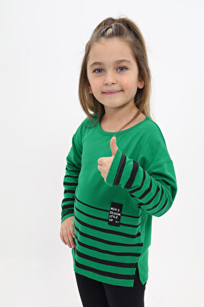 Toontoy Kız Çocuk Baskılı Tişört