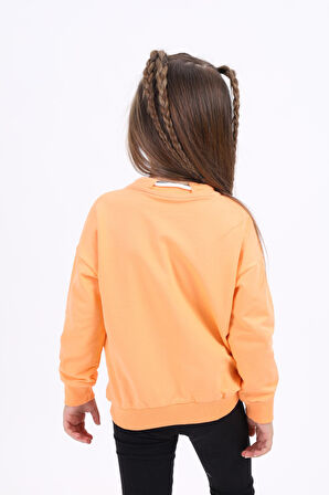 Toontoy Kız Çocuk Baskılı Sweatshirt