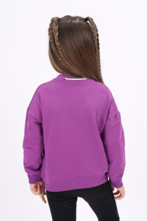 Toontoy Kız Çocuk Baskılı Sweatshirt