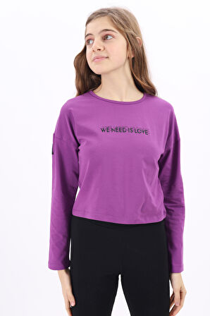 Toontoy Kız Çocuk Baskılı Tişört