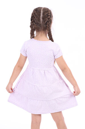 Toontoy Kız Çocuk Baskılı Elbise