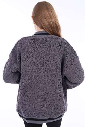 Toontoy Kız Çocuk Nakışlı Hırka