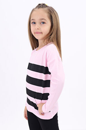 Toontoy Kız Çocuk Baskılı Tişört