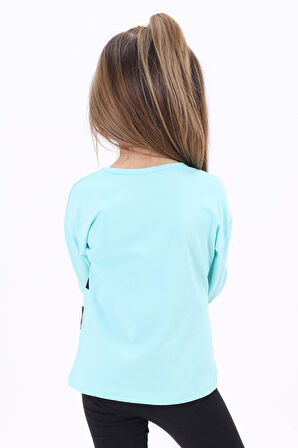 Toontoy Kız Çocuk Baskılı Tişört