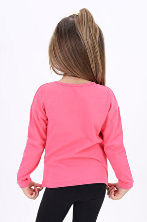 Toontoy Kız Çocuk Baskılı Tişört