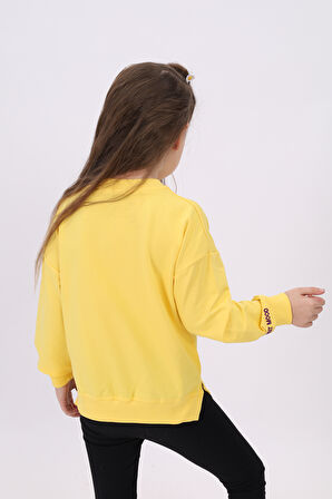 Toontoy Kız Çocuk Nakışlı Sweatshirt