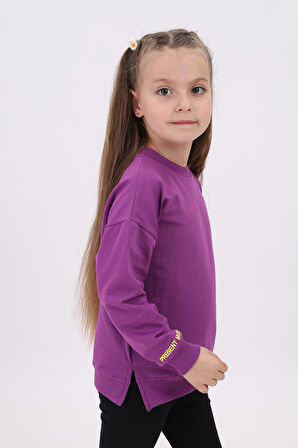 Toontoy Kız Çocuk Nakışlı Sweatshirt