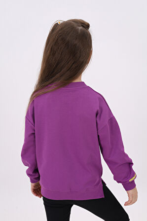 Toontoy Kız Çocuk Nakışlı Sweatshirt
