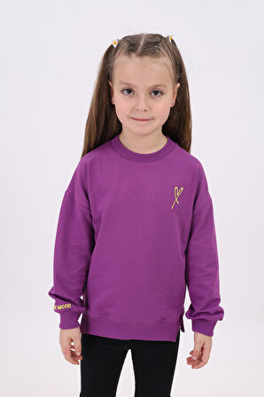 Toontoy Kız Çocuk Nakışlı Sweatshirt