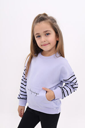 Toontoy Kız Çocuk Baskılı Sweatshirt
