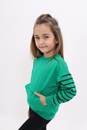 Toontoy Kız Çocuk Baskılı Sweatshirt