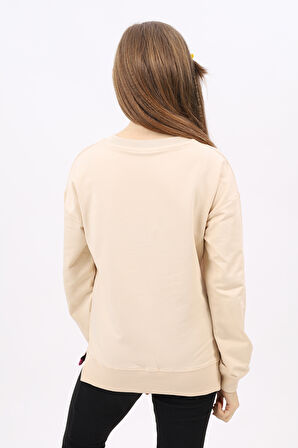Toontoy Kız Çocuk Nakışlı Sweatshirt