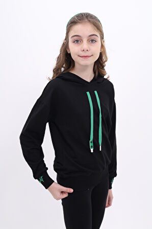 Toontoy Kız Çocuk Nakışlı Sweatshirt