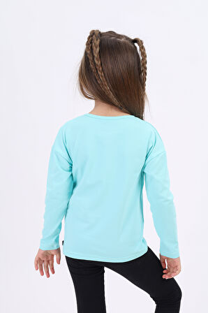 Toontoy Kız Çocuk Baskılı Tişört