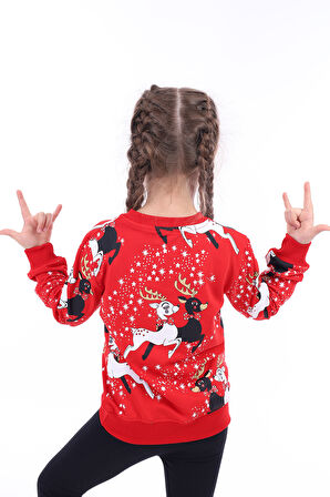 Toontoy Kız Çocuk Baskılı Sweatshirt