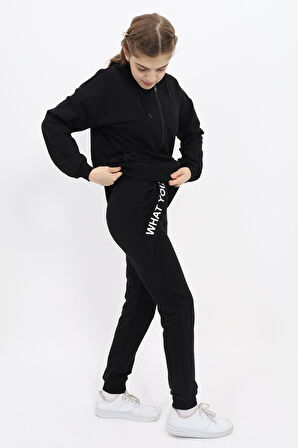 Toontoy Kız Çocuk Baskılı Eşofman Takım