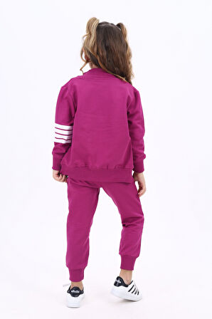 Toontoy Kız Çocuk Nakışlı Eşofman Takım