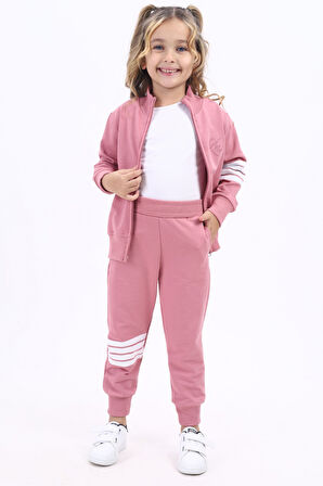 Toontoy Kız Çocuk Nakışlı Eşofman Takım