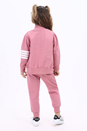 Toontoy Kız Çocuk Nakışlı Eşofman Takım