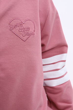 Toontoy Kız Çocuk Nakışlı Eşofman Takım