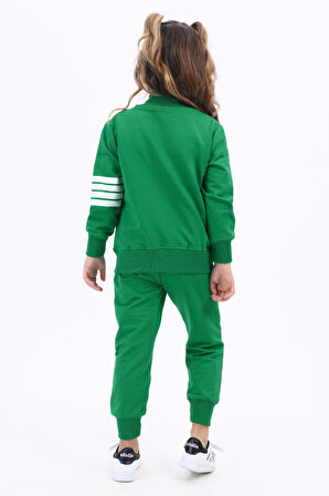 Toontoy Kız Çocuk Nakışlı Eşofman Takım