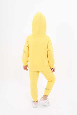 Toontoy Kız Çocuk Nakışlı Eşofman Takım